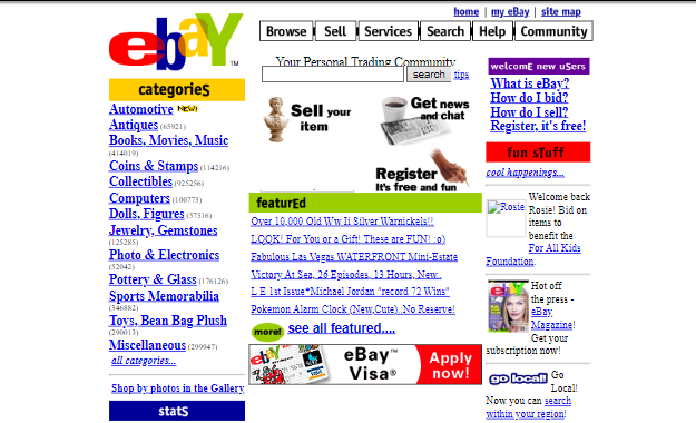 eBay in 1999