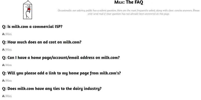 Milk.com FAQs
