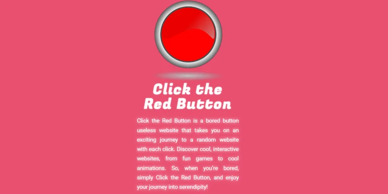 Click The Red Button wesbite